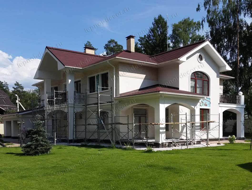 Отделка фасада дома по Новорижскому шоссе