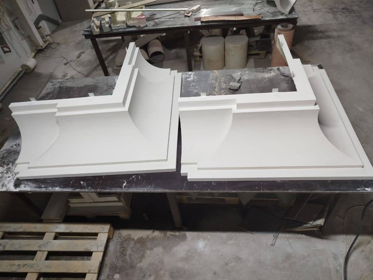 Элементы фасадного декора из полимербетона