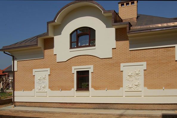 Отделка фасада дома - КП Лесной городок