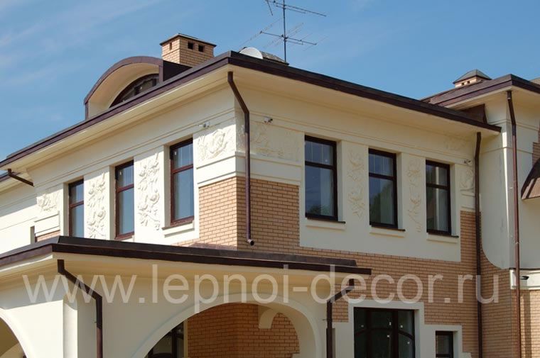 Отделка фасада дома - КП Лесной городок