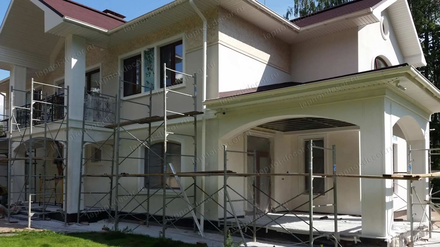Отделка фасада дома по Новорижскому шоссе