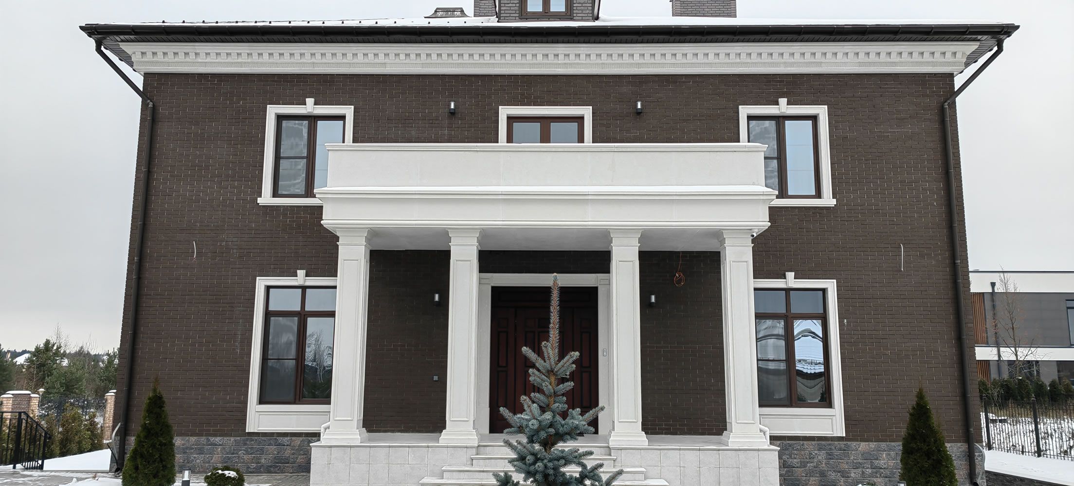 Отделка фасада дома - КП Агаларов эстейт