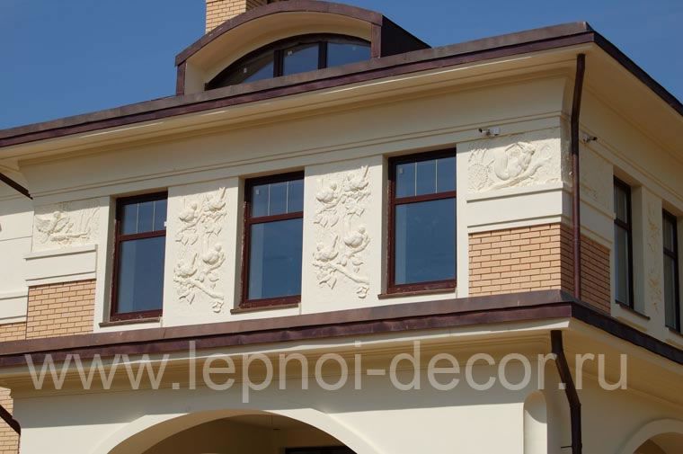 Отделка фасада дома - КП Лесной городок